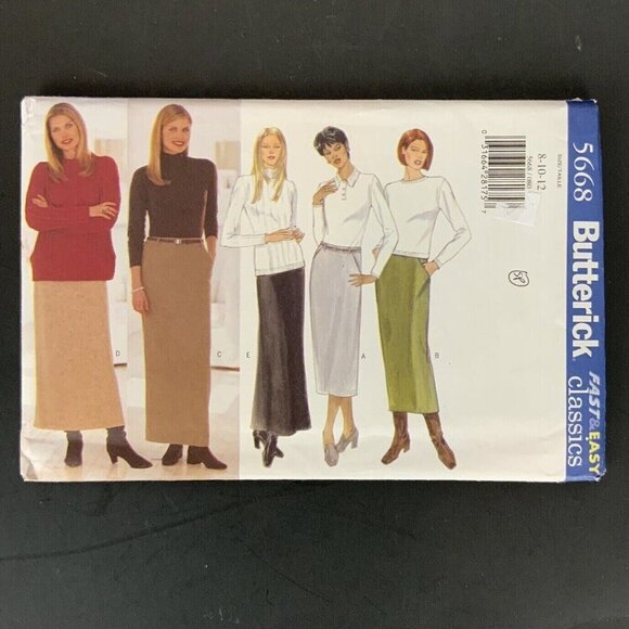 Butterick 5668 Misses Classic Skirt Sewing Pattern Sizes 8-12 Fast & Easy UNCUT - Picture 1 of 3